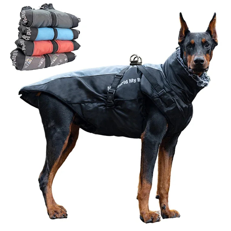 Waterproof - Winter Dog Coat With Harness