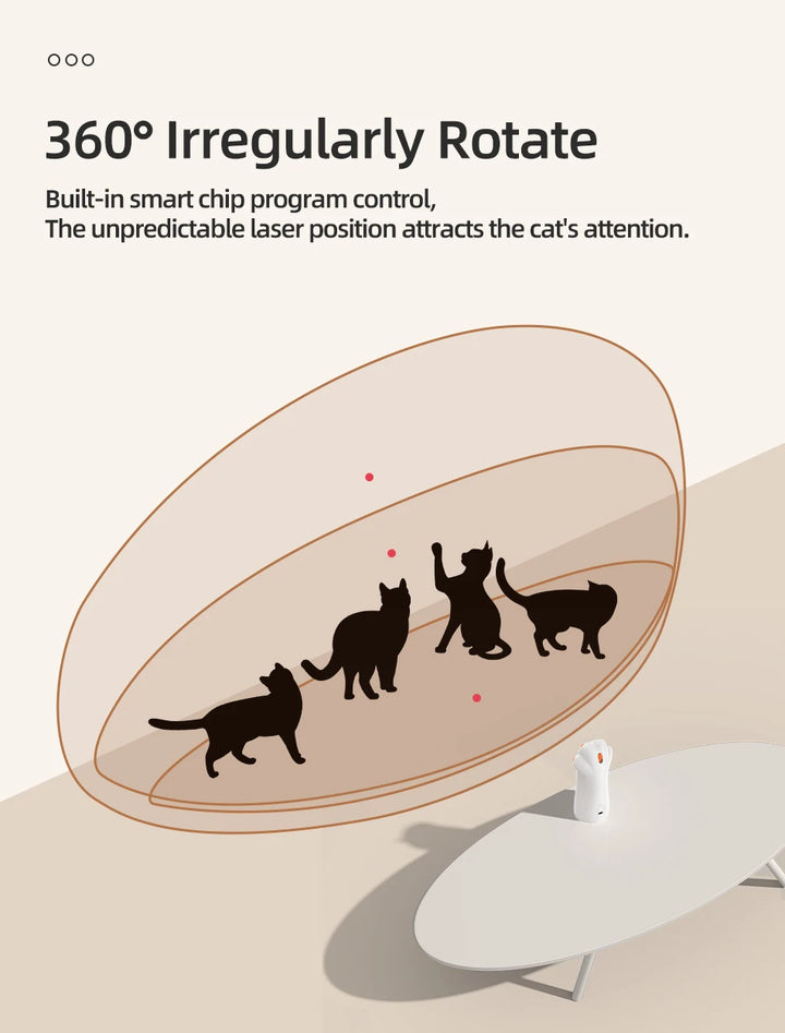 ROJECO Automatic Cat Laser Toy for Indoor Cats