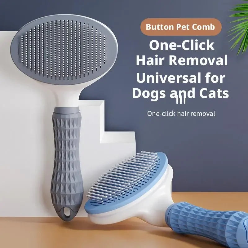 Self-Cleaning Pet Grooming Brush for Dogs and Cats