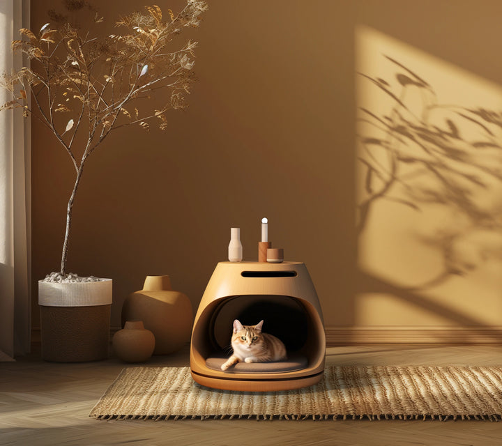 Custom Modern Luxury Coffee Table Cat Cage Luxury Custom Cat And Dog Nest 3D Printing Side Table Cat Beds