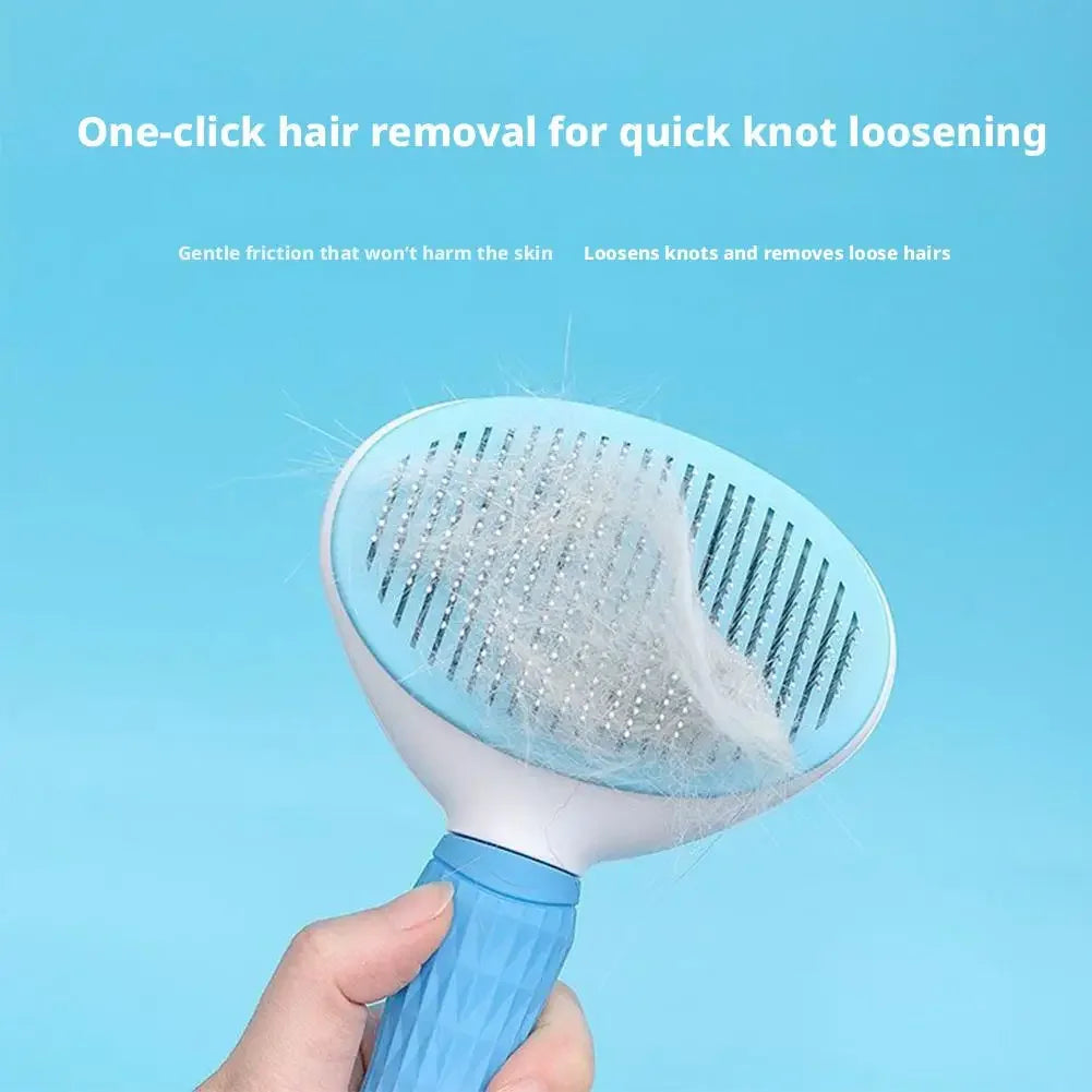 Self-Cleaning Pet Grooming Brush for Dogs and Cats