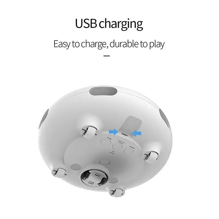 USB Rechargeable UFO Interactive Smart Cat Toy Turntable