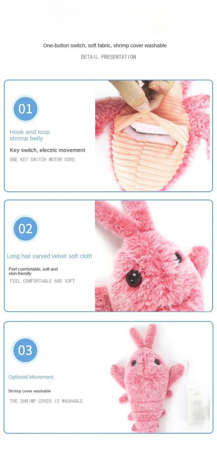 Automatic Jumping Lobster Cat Toy – USB Rechargeable