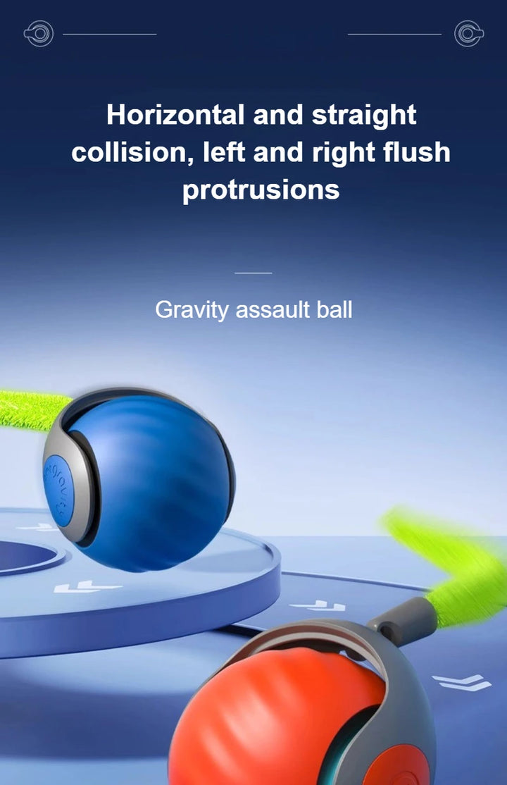 USB Rechargeable Automatic Rolling Ball Cat Toy with Tail