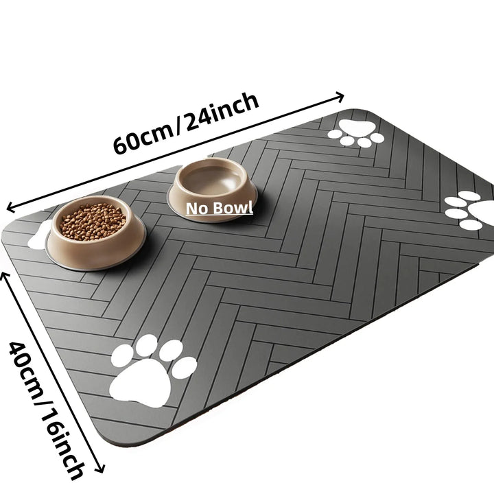 Waterproof & Absorbent Pet Placemat – Quick-Dry, Non-Slip Rubber Backing for Dogs & Cats