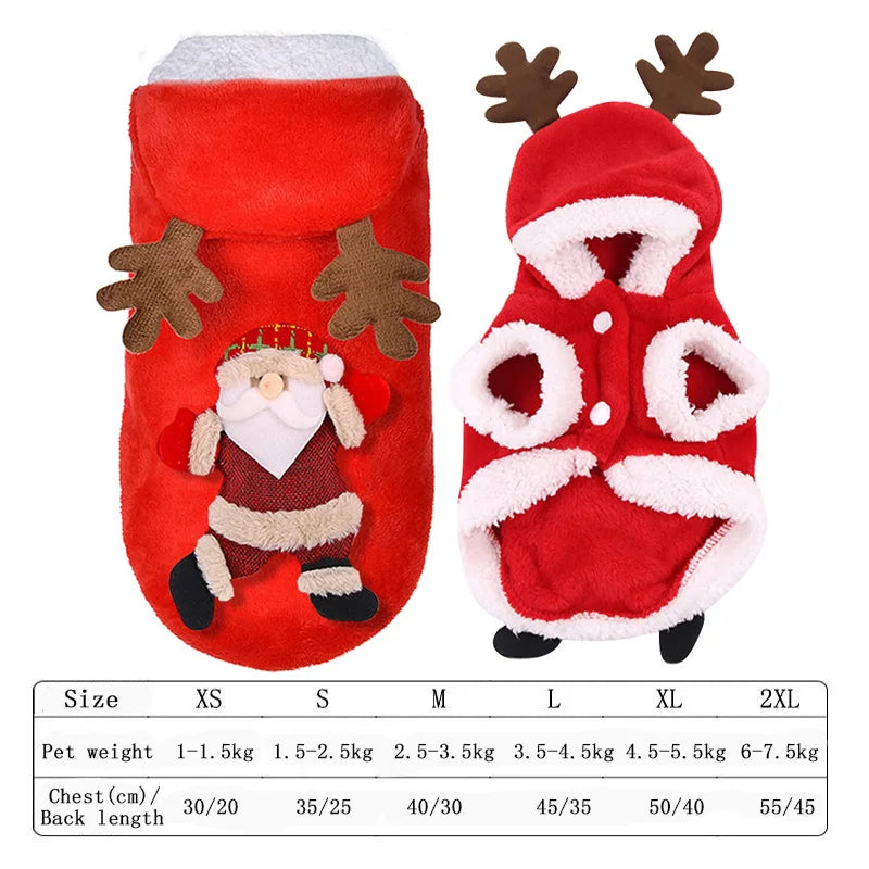 Hand Sewn-Festive-Pet Christmas Outfits