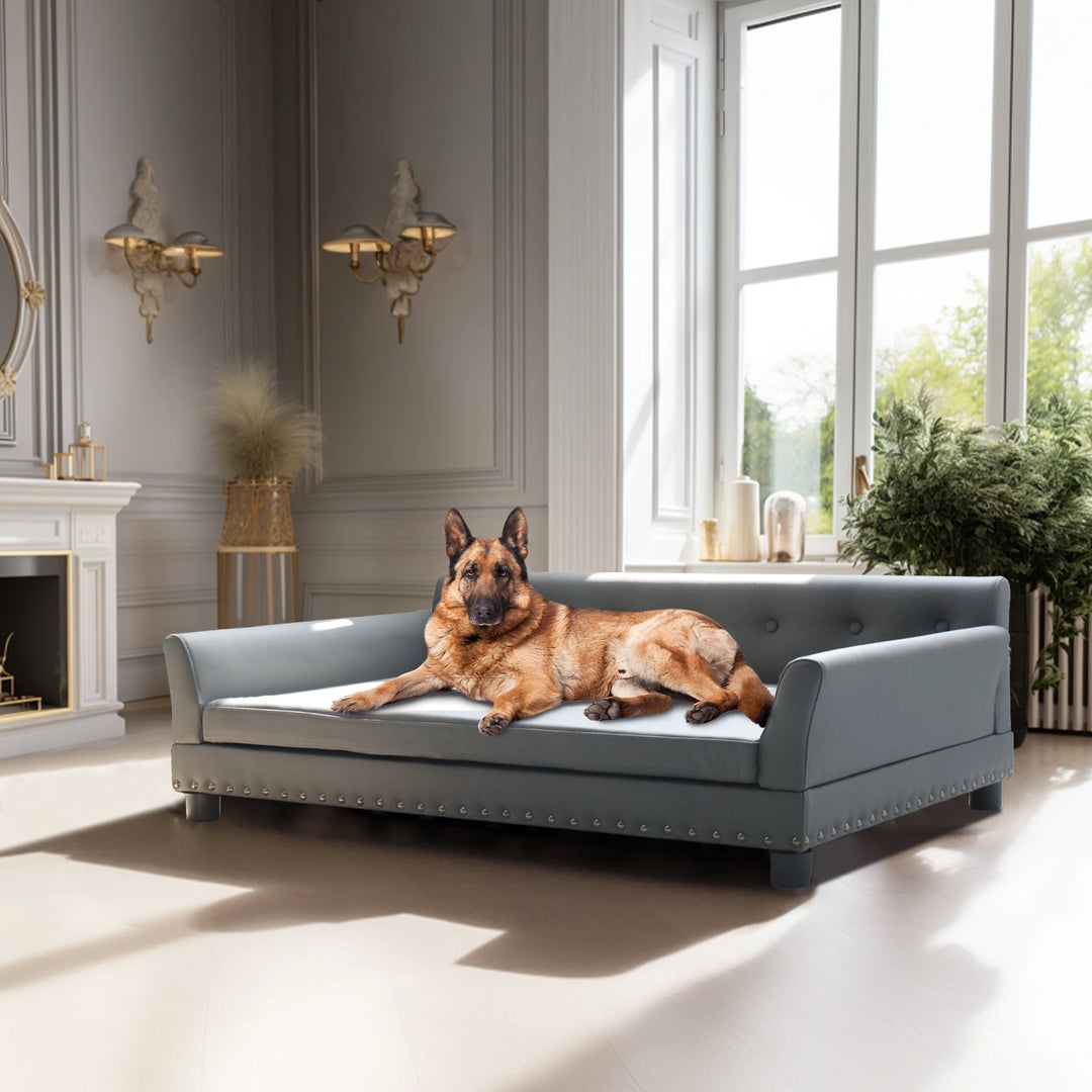 Large-Luxury Sofa Pet Bed – Cushioned & Durable