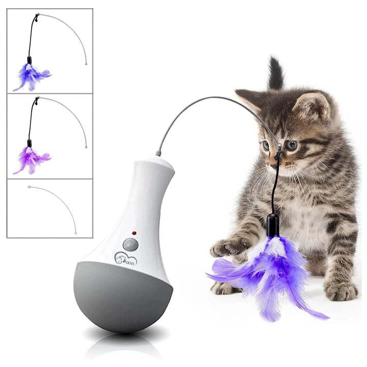 DOEL Automatic Cat Feather Toy with 360° Rotation