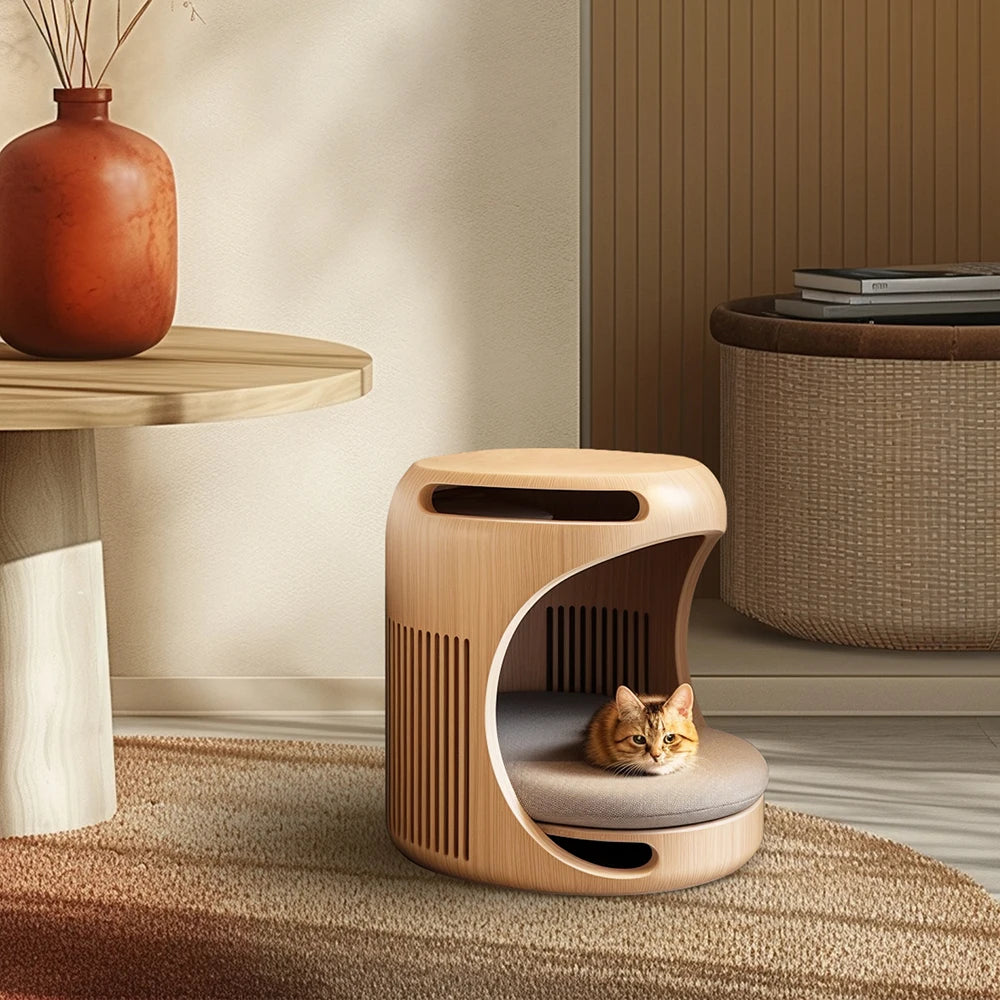 Custom Modern Luxury Coffee Table Cat Cage Luxury Custom Cat And Dog Nest 3D Printing Side Table Cat Beds