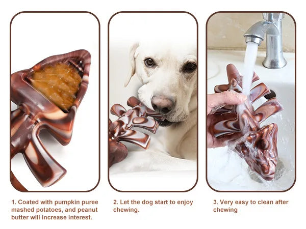 Beef Flavor Dog Chew Toy Lobster and Rabbit Shapes