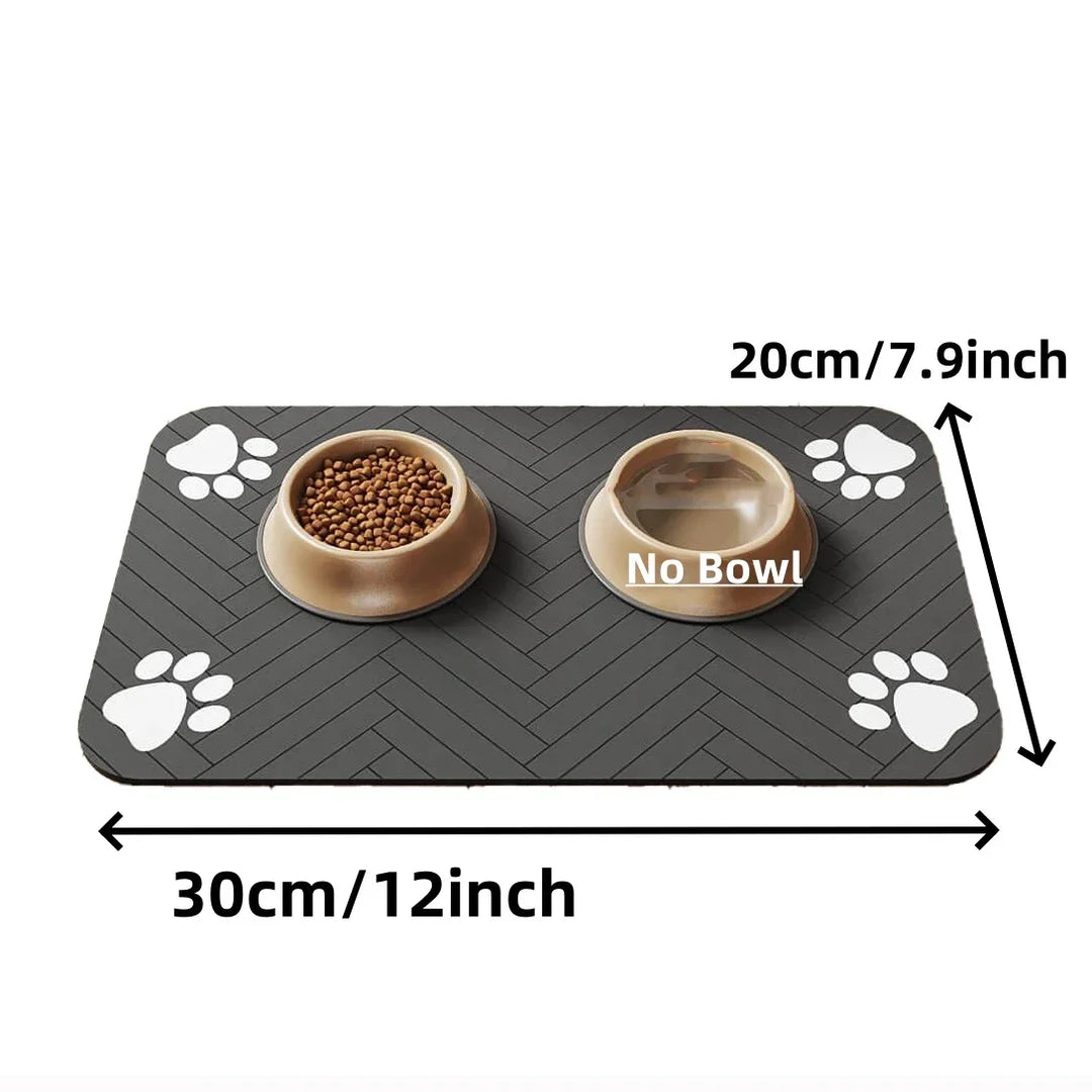 Waterproof & Absorbent Pet Placemat – Quick-Dry, Non-Slip Rubber Backing for Dogs & Cats