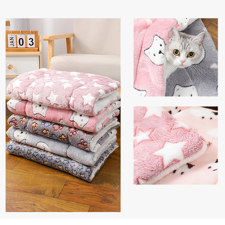 Warm & Thick Pet Sleeping Mat – Cozy Dog Sofa Pad & Soft Cat Bed for Autumn/Winter