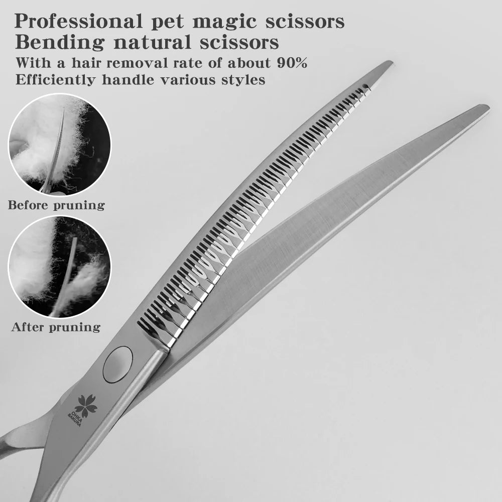 7.25 Inch VG10 Steel Professional Pet Grooming Scissors