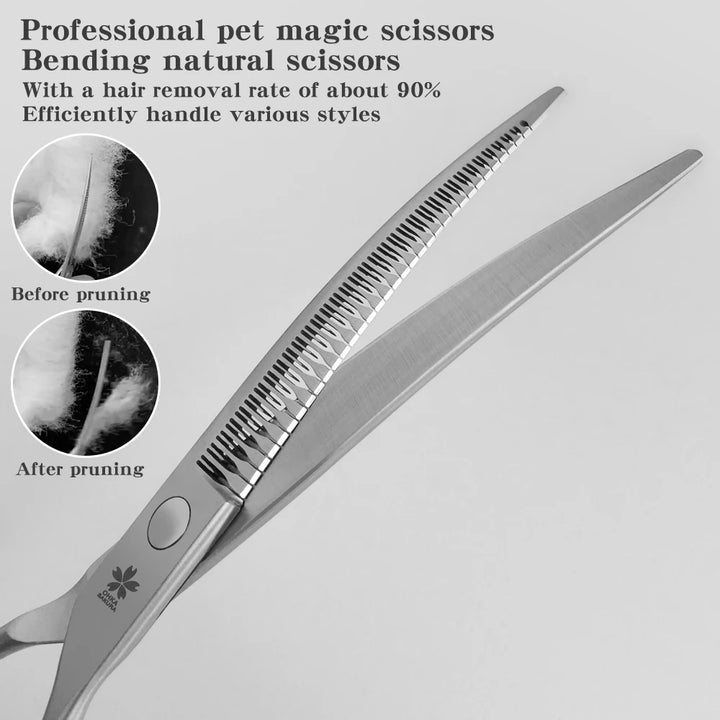 7.25 Inch VG10 Steel Professional Pet Grooming Scissors