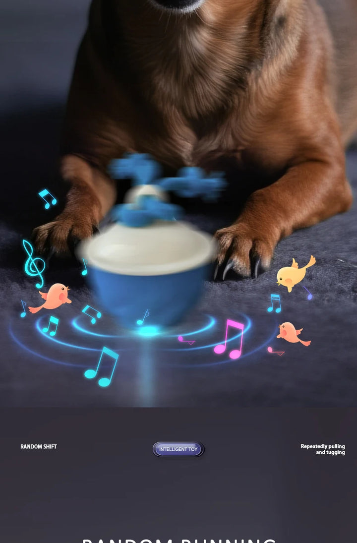 Smart Self-Rolling Electric Dog Ball with Sound Toy