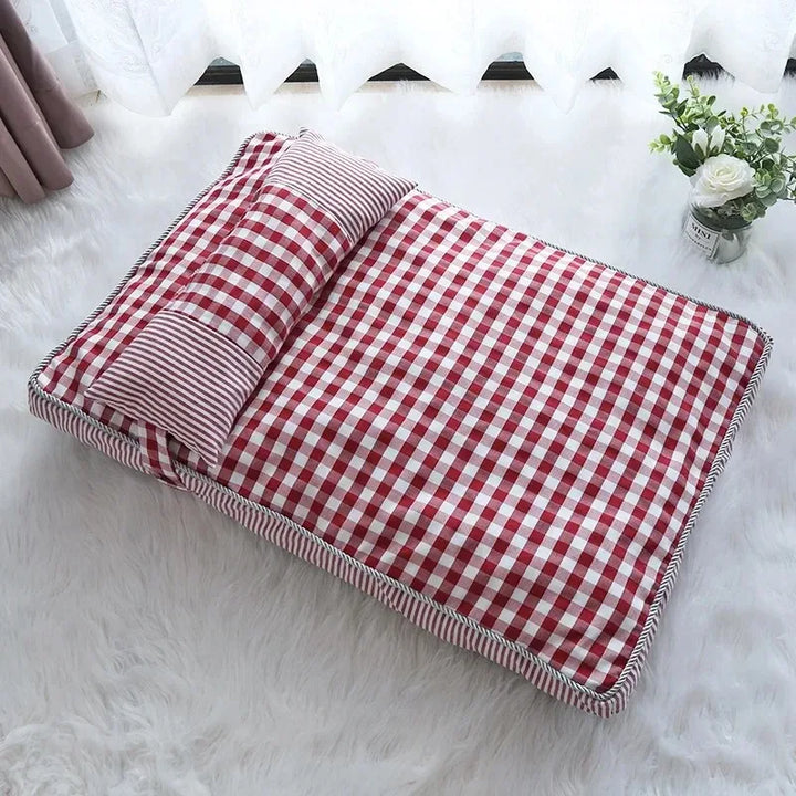 Winter Warm Cat Bed Mat – Soft Cushioned Nest for Kittens, Puppies & Small Pets