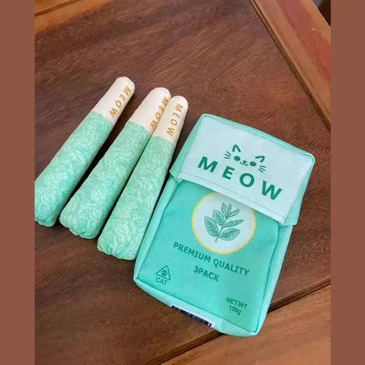 Mint Cigarette Cat Toy Chew Stick for Indoor Cats