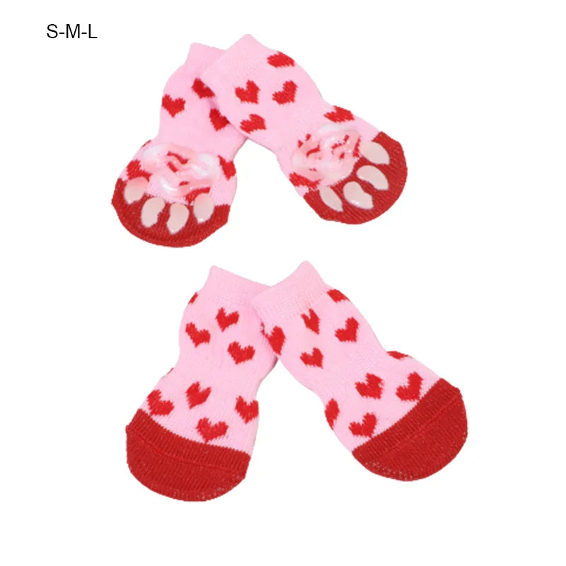 4pcs/Set Pet Dog Puppy Cat Shoes