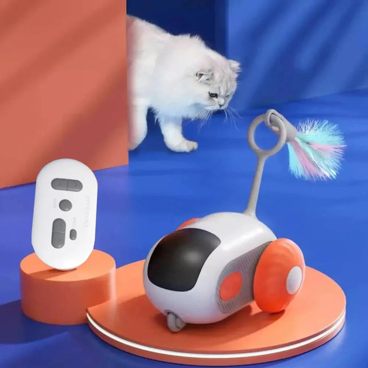 Smart Remote-Controlled Cat Toy – Automatic Interactive Moving Car for Active Play