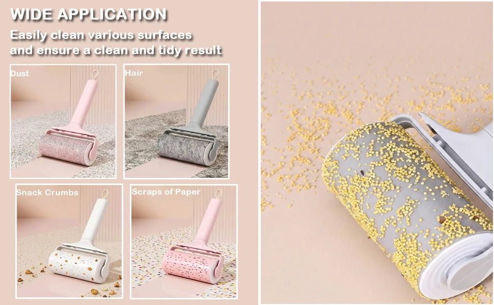 Reusable Washable Lint Roller 2 Pack for Pet Hair