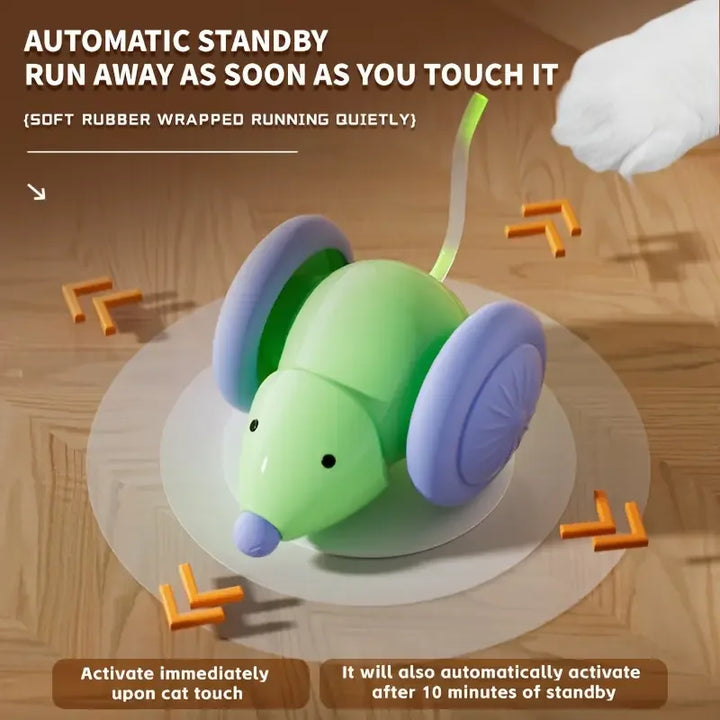 Pet Toys Interactive Cat Toy Electric Mouse Car - Automatic Teaser with Intelligent Obstacle Avoidance Pet Products