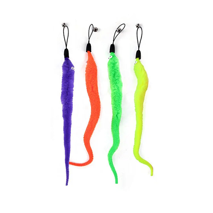 11-Piece Interactive Cat Feather Teaser Wand Toy Set