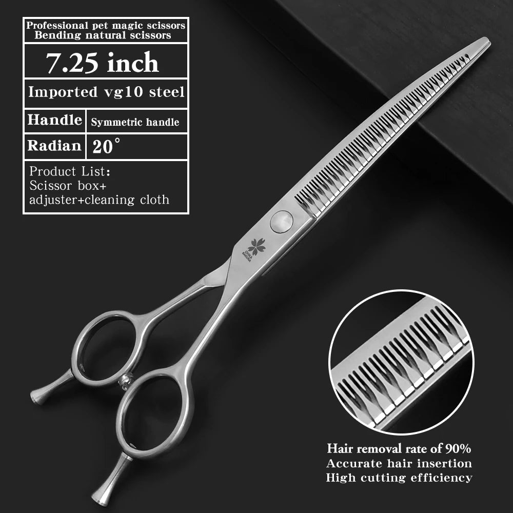 7.25 Inch VG10 Steel Professional Pet Grooming Scissors
