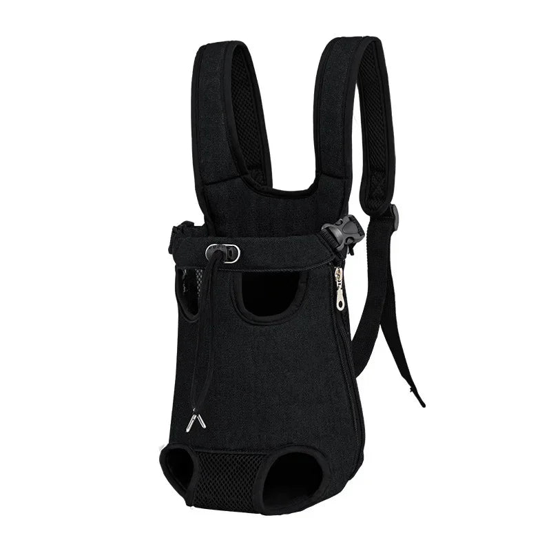 Upgraded Adjustable Cat & Dog Carrier Backpack – Portable Pet Travel Bag for Outdoor Hiking, Camping & Chest Carry