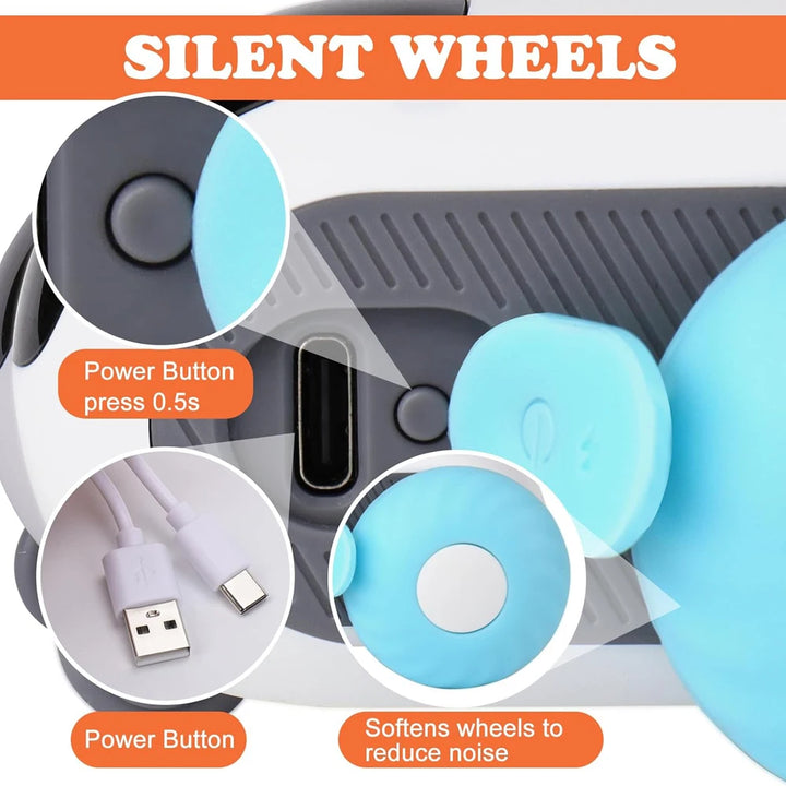 Interactive Smart Cat Toy Car with Remote Control