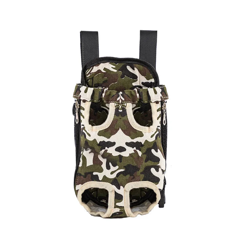 Upgraded Adjustable Cat & Dog Carrier Backpack – Portable Pet Travel Bag for Outdoor Hiking, Camping & Chest Carry