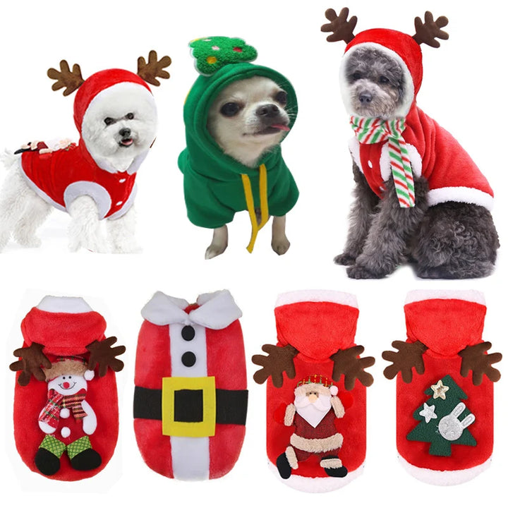 Hand Sewn-Festive-Pet Christmas Outfits