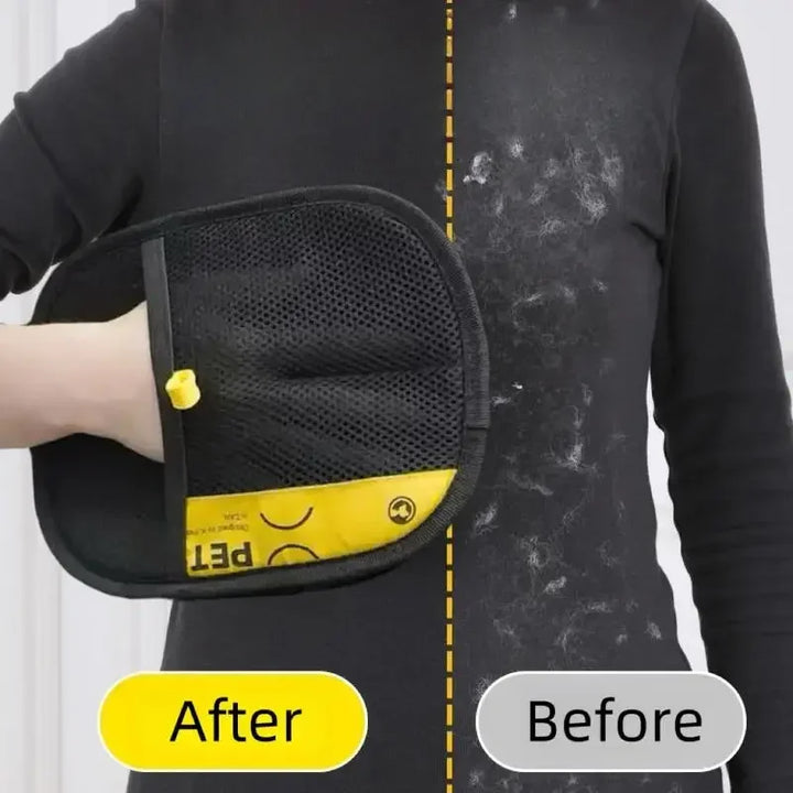 Portable Pet Hair Remover Gloves for Clothes and Furniture