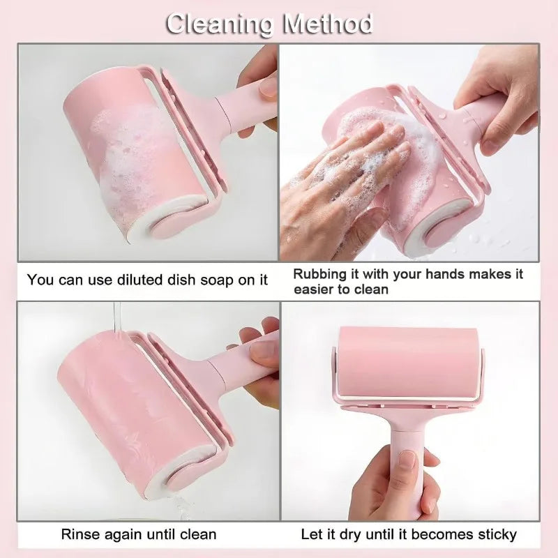 Reusable Washable Lint Roller 2 Pack for Pet Hair
