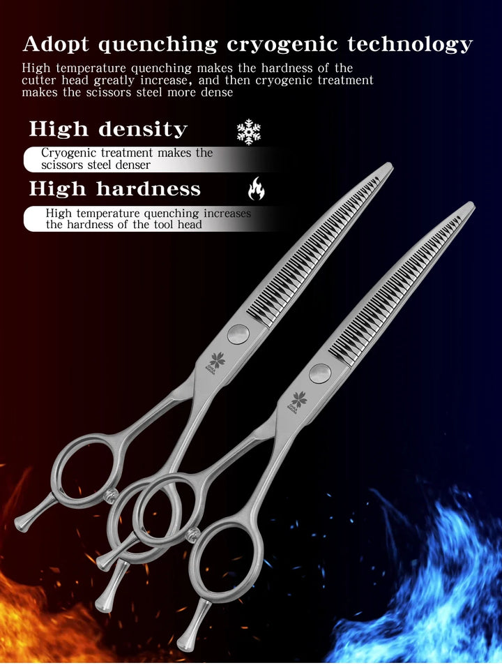 7.25 Inch VG10 Steel Professional Pet Grooming Scissors