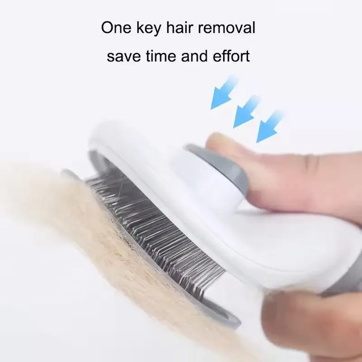 Self-Cleaning Pet Grooming Brush for Dogs and Cats