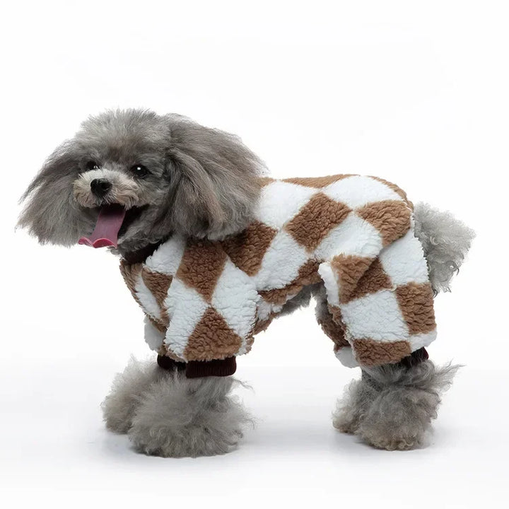 Pet Winter Clothes for Dogs Jumpsuit Pajamas