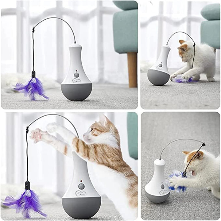 DOEL Automatic Cat Feather Toy with 360° Rotation
