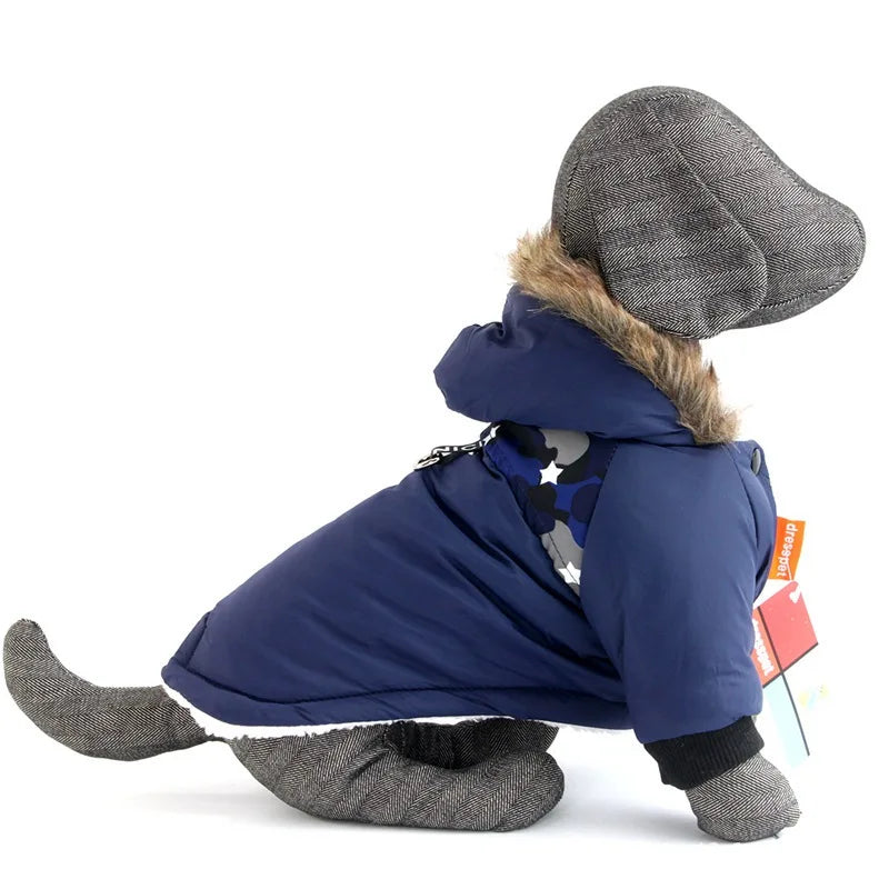 Pet Dog Clothes Winter Warm Waterproof Jacket For Small Dogs