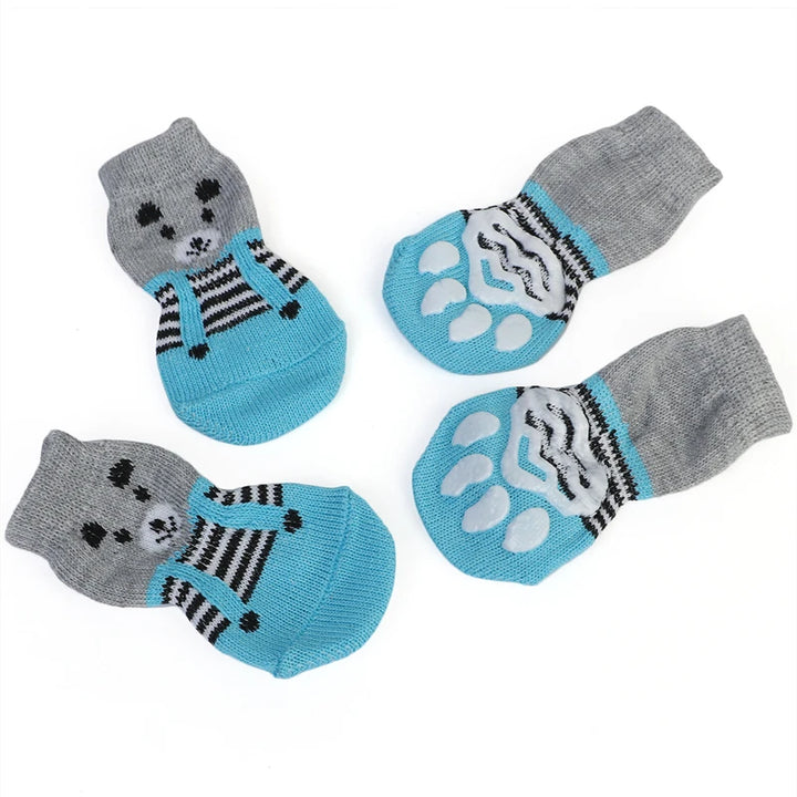 4Pcs Warm Puppy Dog Shoes