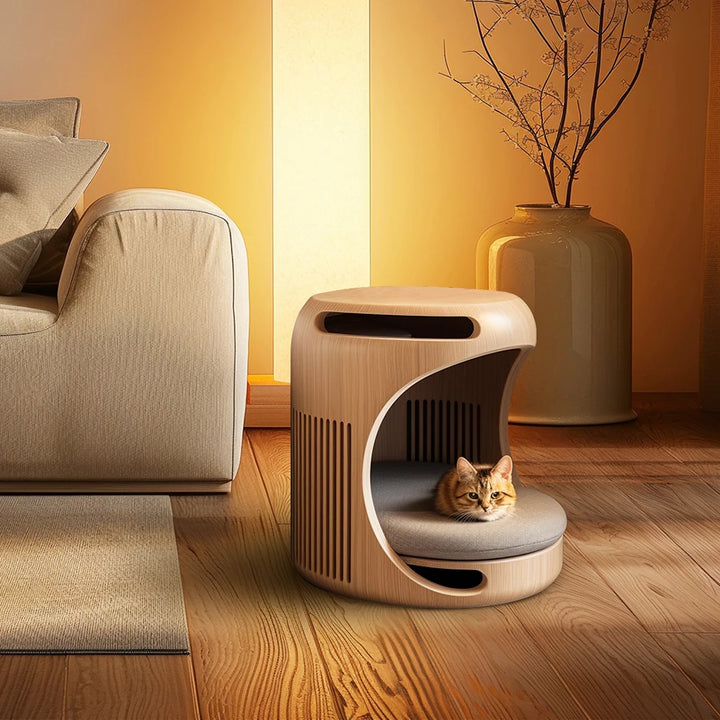 Custom Modern Luxury Coffee Table Cat Cage Luxury Custom Cat And Dog Nest 3D Printing Side Table Cat Beds