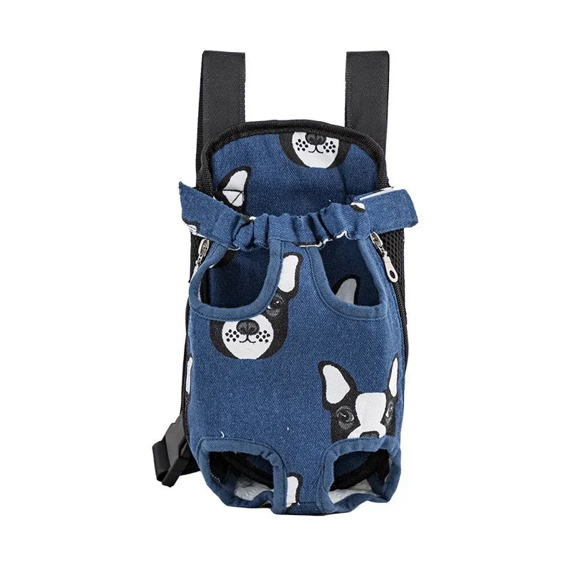 Upgraded Adjustable Cat & Dog Carrier Backpack – Portable Pet Travel Bag for Outdoor Hiking, Camping & Chest Carry