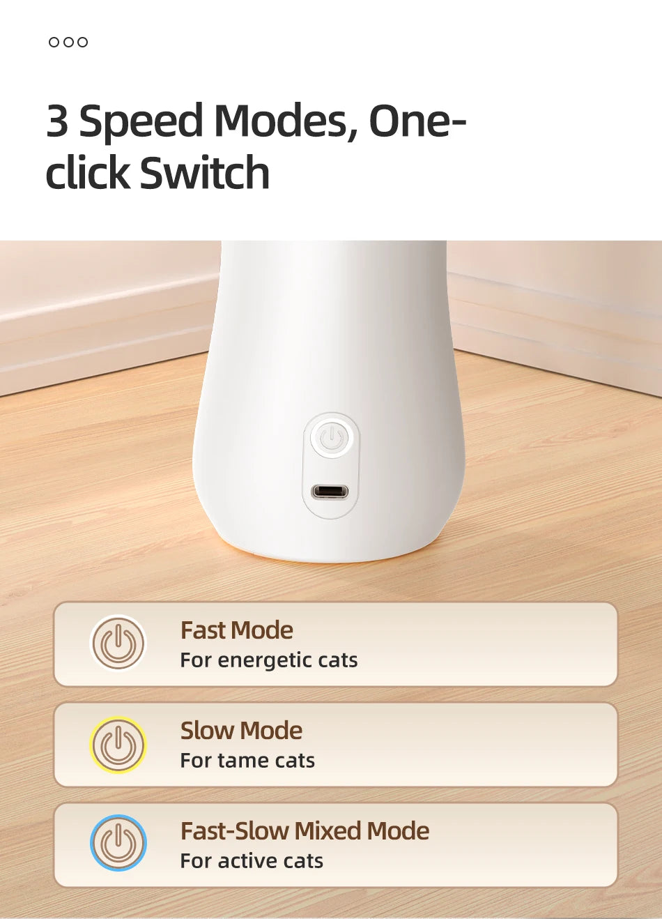 ROJECO Automatic Cat Laser Toy for Indoor Cats