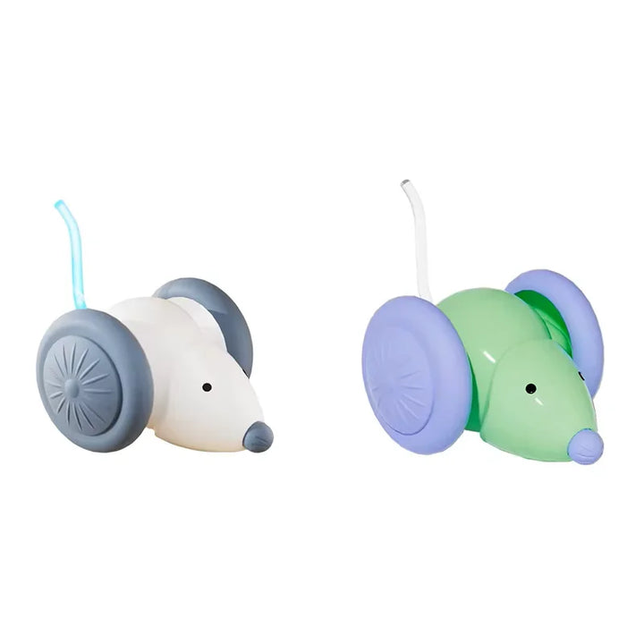 Rechargeable Electric Mouse Cat Toy with Obstacle Avoidance