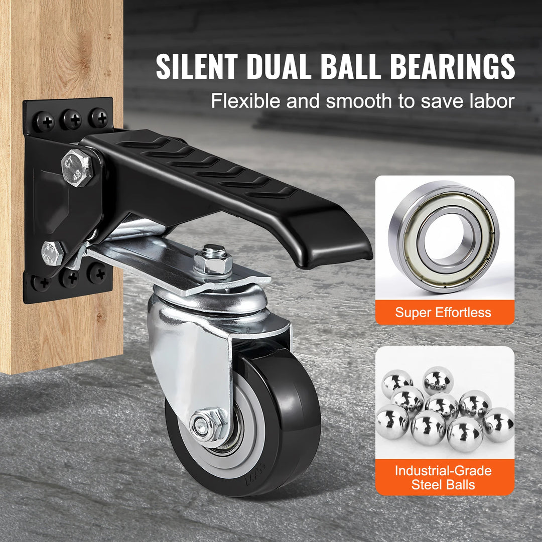 SucceBuy 2.5-Inch Workbench Caster Wheels, Set of 4
