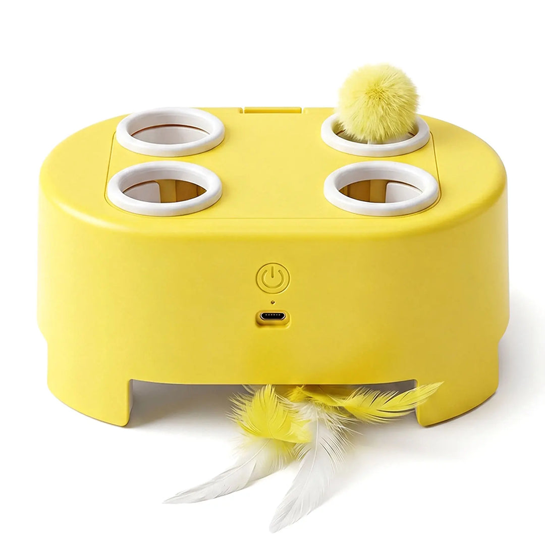 Automatic Whack-A-Mole Cat Toy, Rechargeable Interactive Game
