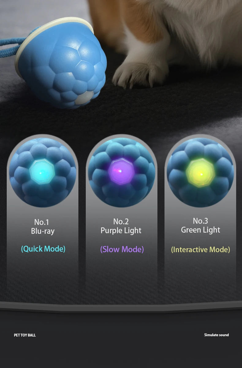 Smart Self-Rolling Electric Dog Ball with Sound Toy