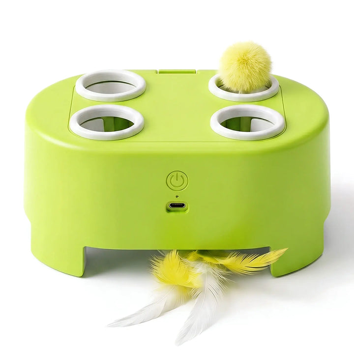 Automatic Whack-A-Mole Cat Toy, Rechargeable Interactive Game
