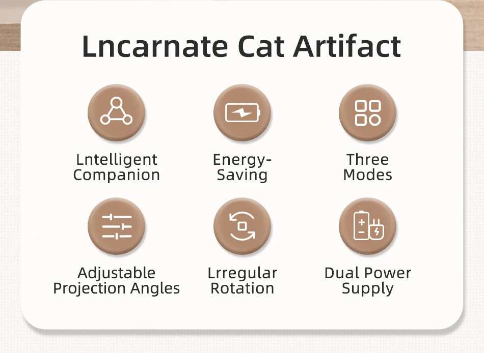 ROJECO Interactive Laser Cat Toy for Indoor Pet Play