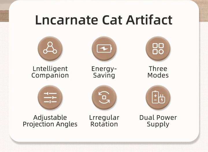 ROJECO Interactive Laser Cat Toy for Indoor Pet Play