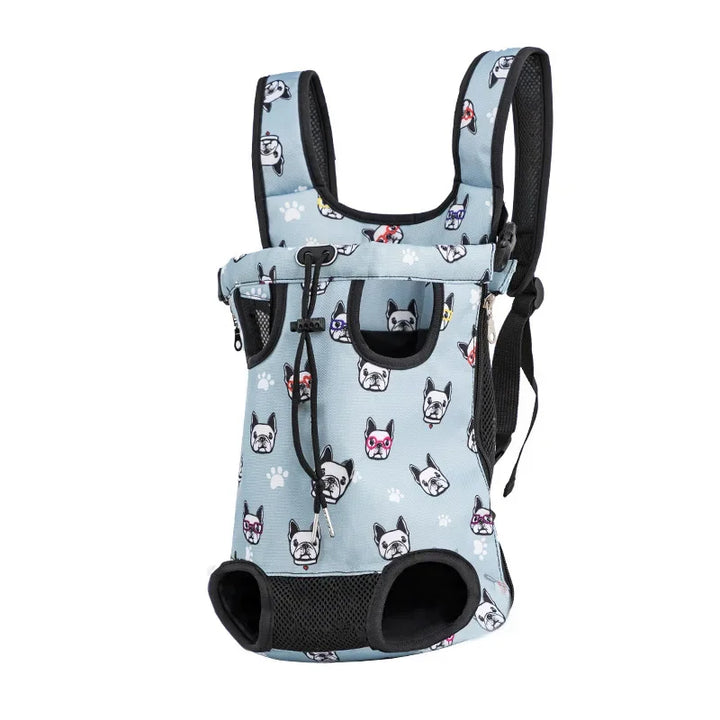 Upgraded Adjustable Cat & Dog Carrier Backpack – Portable Pet Travel Bag for Outdoor Hiking, Camping & Chest Carry